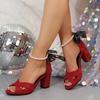 2025 Summer Women High Heels Sandals Suit Female Buckle Large Size Women Shoes High-heeled Black Sexy Fashion Comfort Sandals