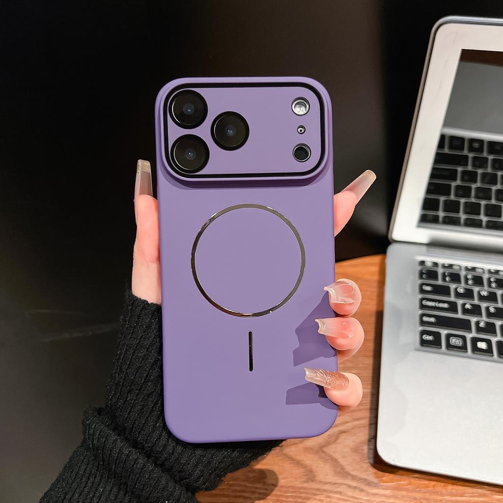 Suitable for IPhone17 Promax Dopamine Phone Case  Thin Ring Magnetic Apple 17 All Inclusive Lens PC Protective Case