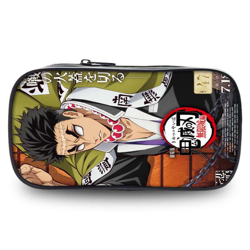 Demon Slayer Kimetsu No Yaiba Stationery Storage With Spacious Design For School And Gift Use