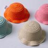 Adjustable Pet Straw Hat Breathable Pet Sunshade Hat Fashion Dog Fisherman Hat  Photography Props