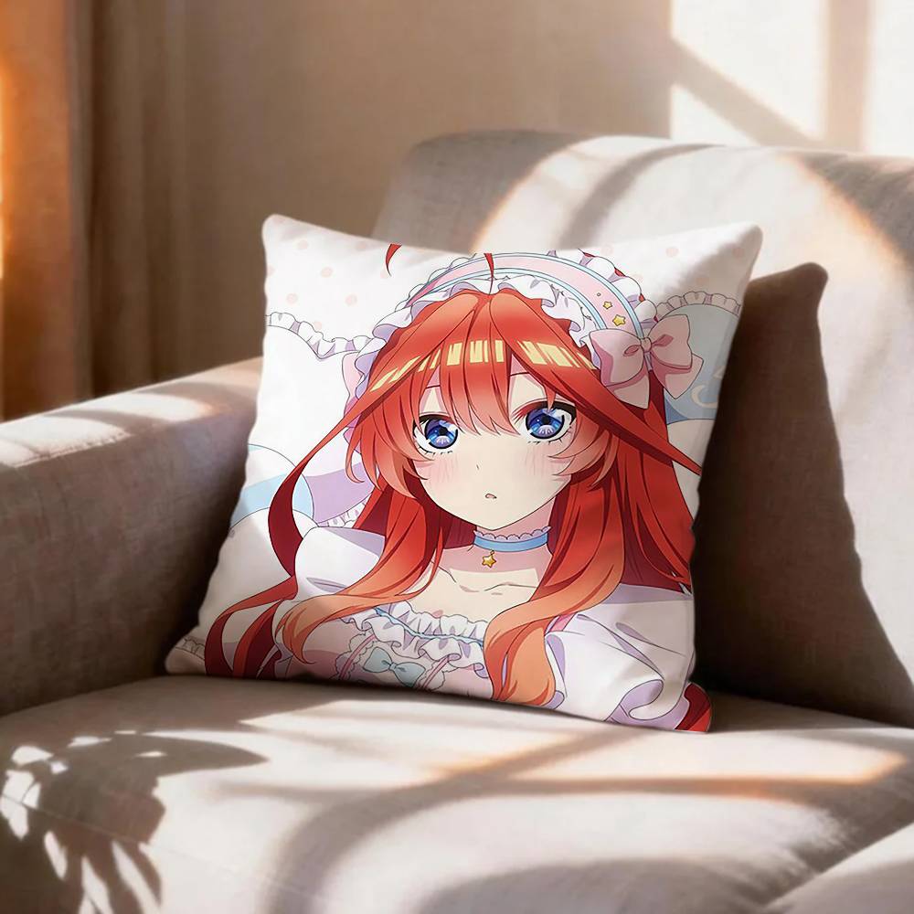 CUTE TThe Quintessential Quintuplets   Pillow Case Pattern Printed Pillowcase For Living Room Sofa Cushion Cover