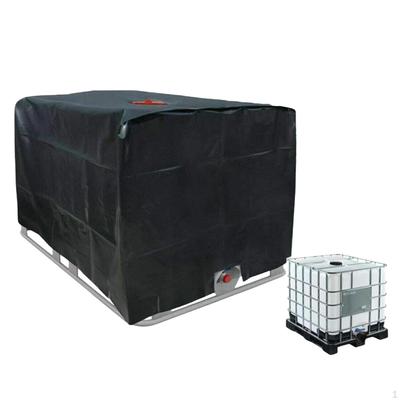 Water Tank Cover Container Rain Barrel Protect Windproof Rainproof Insulation 1000L Tarpaulin