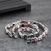 Magnet Gesundheitsarmbänder AAA Zirkonia Rosa Stein Edelstahlarmband Damen Kette Therapie Arthritis Energiearmband für Damen