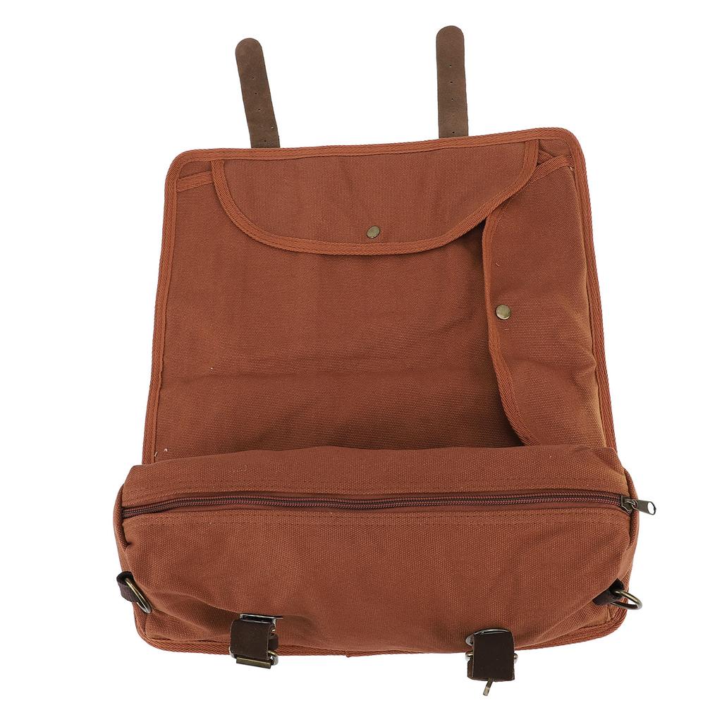 Bartender Tool Bag Canvas Leather Bartender Roll Bag Portable Multiple Storage Compartments Barware 