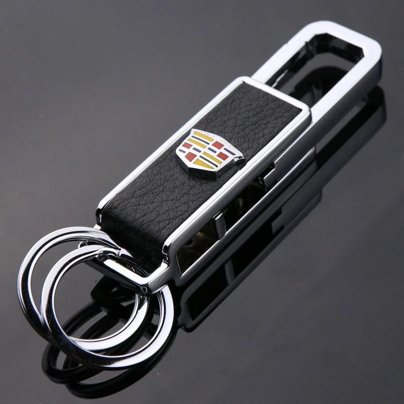Fashion Car Keychain Keyrings Pendant Gift Accessories for Cadillac ATS BLS CT5 CT6 CTS SLS SRX XT4 Escalade Deville Tiburon DTS