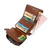 Schoolbag Men's Short Multi-Card Three-fold Zipper Change Bag Fashion Thin Card Bag Coin Bag Wallet
