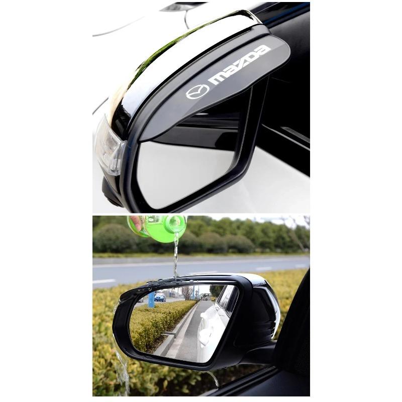 Car Rearview Mirror Rain Eyebrow Sun Visor Stickers For Mazda 3 5 323 CX-3 CX-4 CX-5 CX-7 CX-9 Axela 6 RX8 7 MX3 MX5 Accessories