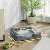 Dog Sofa Bed, Washable Pet Bed with Removable Cover and Non-Slip Bottom for Cats and Small Dogs, Grey
