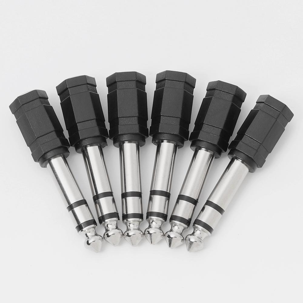 1PC 3.5mm Jack to 6.35mm Earphone Cable Adapter Audio Splitter Converter Headphone Plug Adapter Microphone Jack Audio CableGood product