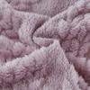 Double Sided Luxury Jacquard Fleece Blanket Extra Thick Warm Office Nap Blanket Solid Color Blanket for Home Travel