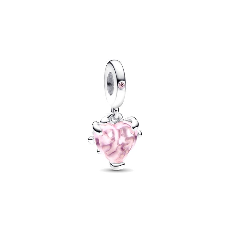 Pandora Heart Family Tree Pendant Women Jewelry Pink 792654C01 Box,F,Pink