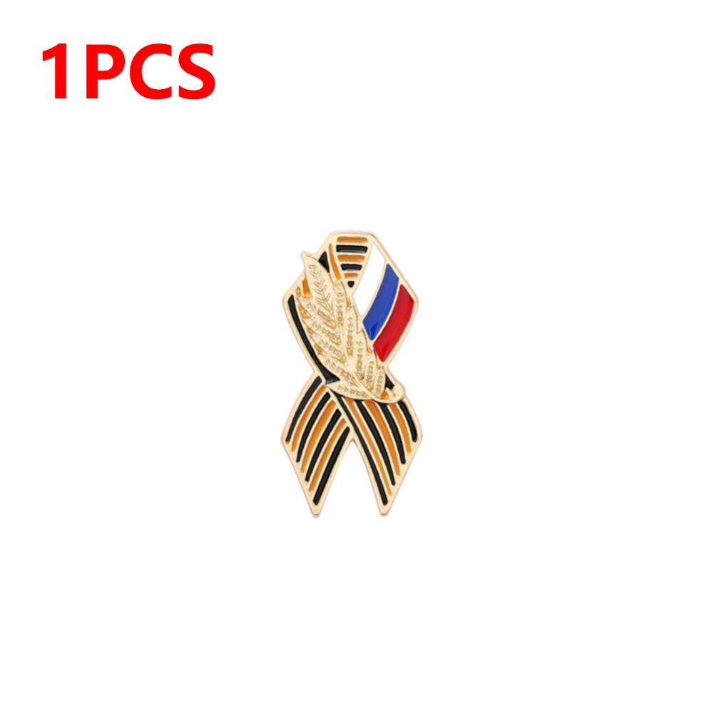 

Креативный значок-лента с российским флагом, лацканный значок ко Дню Победы Святого Георгия, праздничные броши, исторический символ памяти