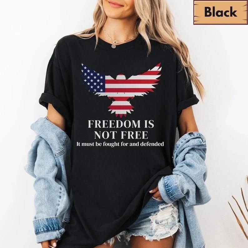 Charlie Kirk A True Patriot Usa Shirt Freedom Is Not Free Patriotic Charlie Kirk L