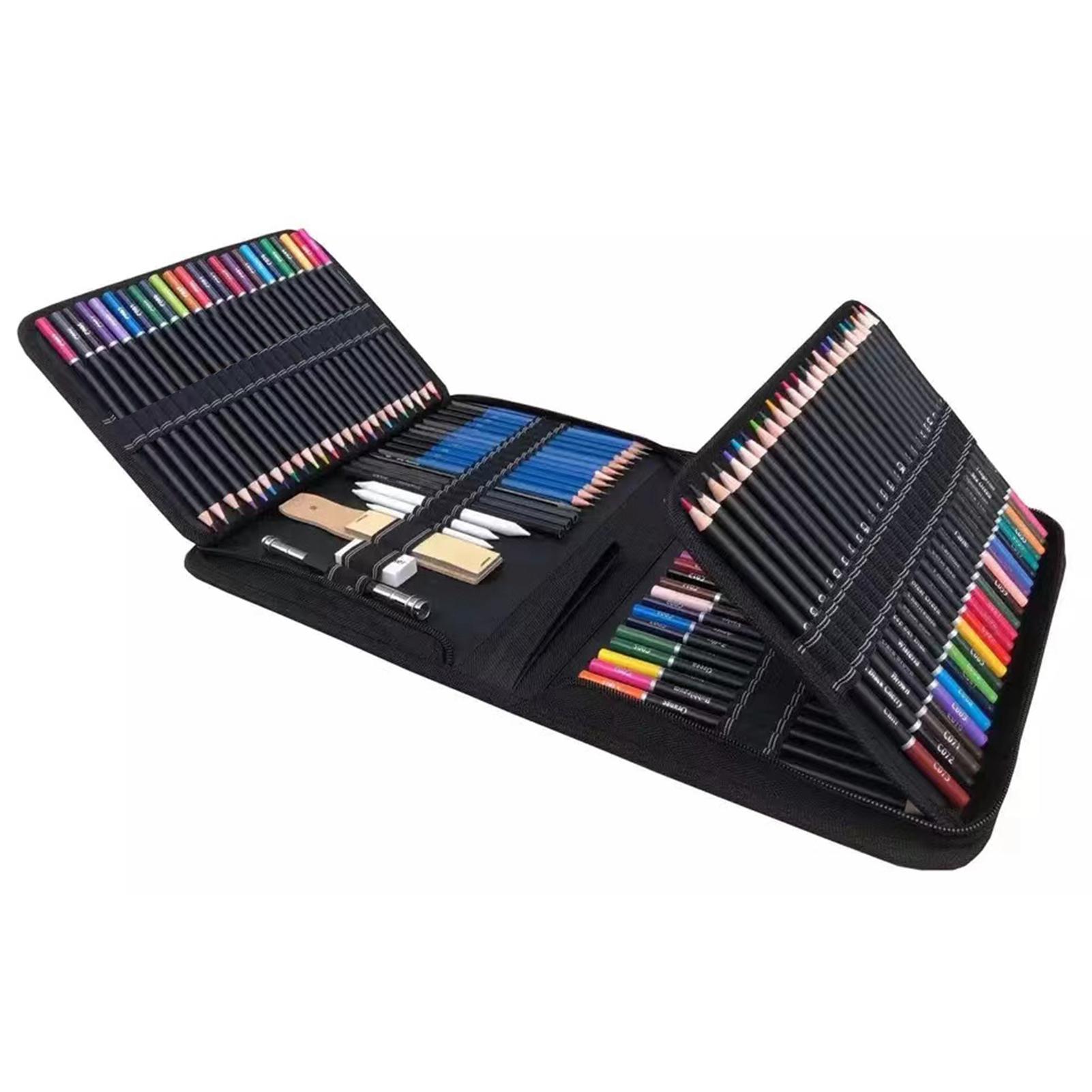 

Набор принадлежностей для рисования Портативный Практичный Набор для эскизов цветными карандашами на масляной основе с сумкой для хранения для детей, начинающих