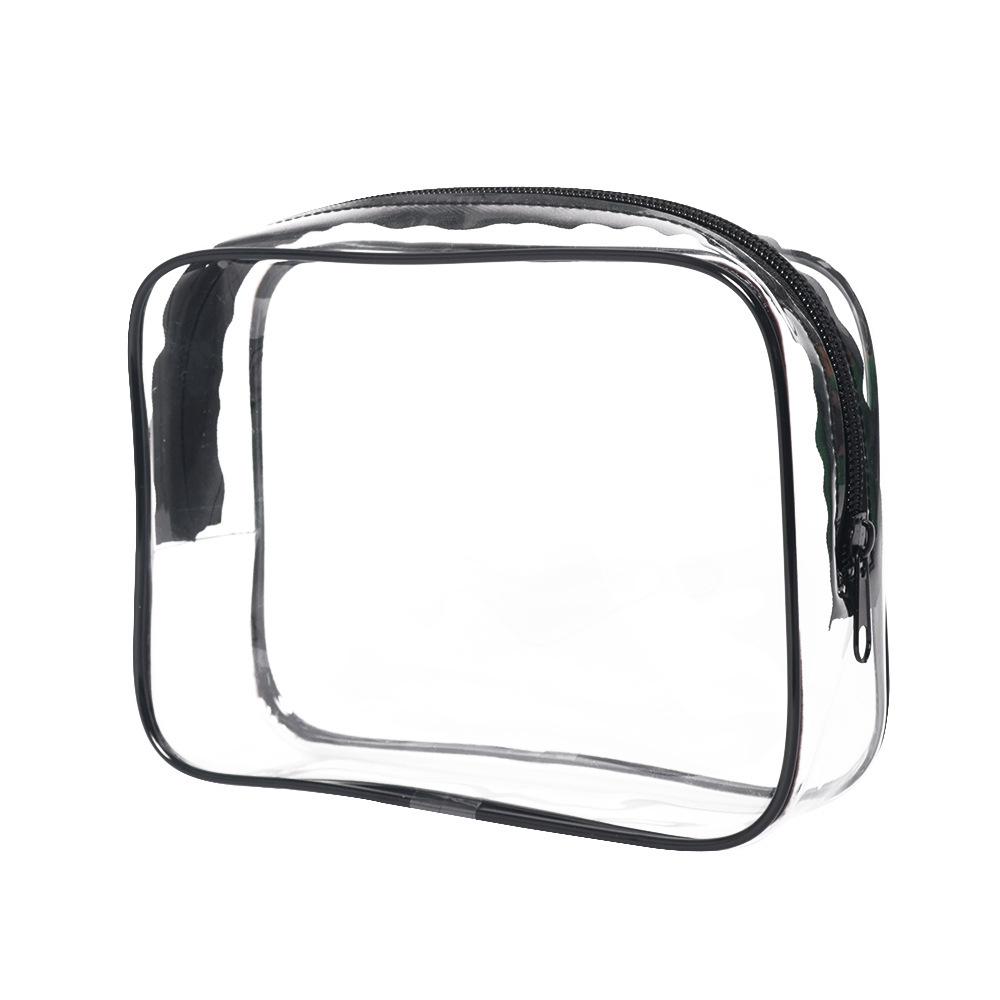 Transparent PVC Waterproof Makeup and Toiletries Bag - Personalized Logo Option, Multi-Functional Travel Storage