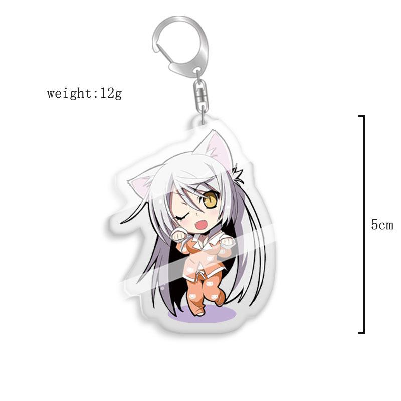 Monogatari Series Keychain: Hachikuji Mayoi & Hitagi Senjougahara Acrylic Pendant