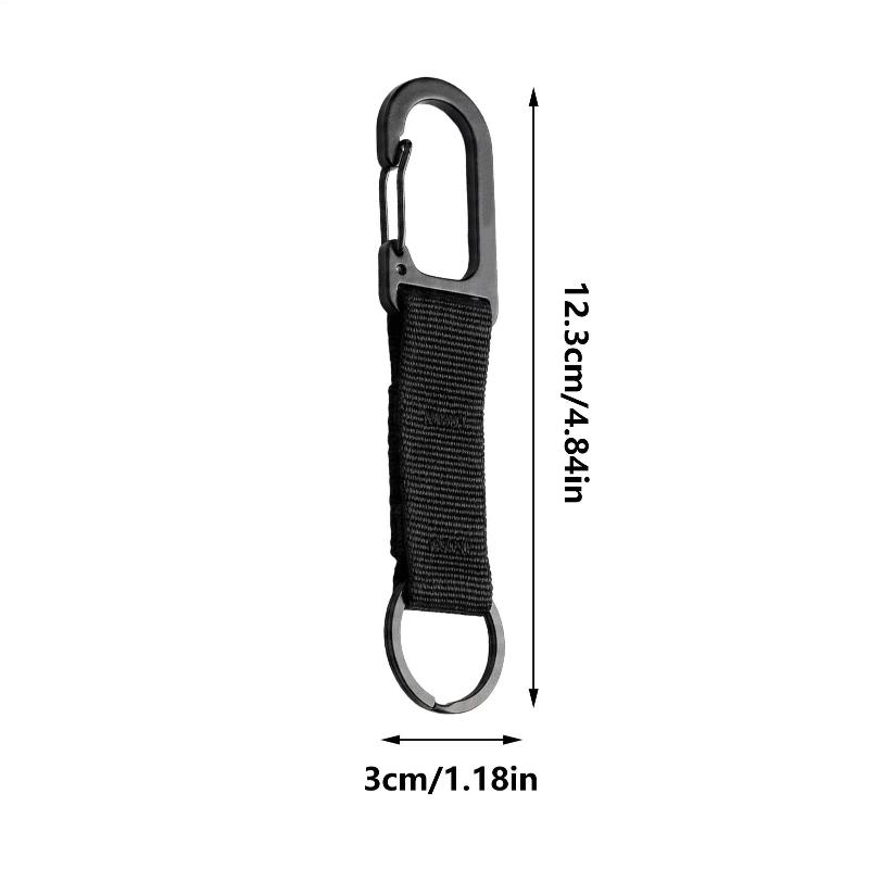 Mosquetão com Mola de Fita Mosquetão Clip Rápido Argola de Chaveiro Chaveiro Acessório de Mochila Para Acampamento ao Ar Livre Caminhada Equipamento EDC