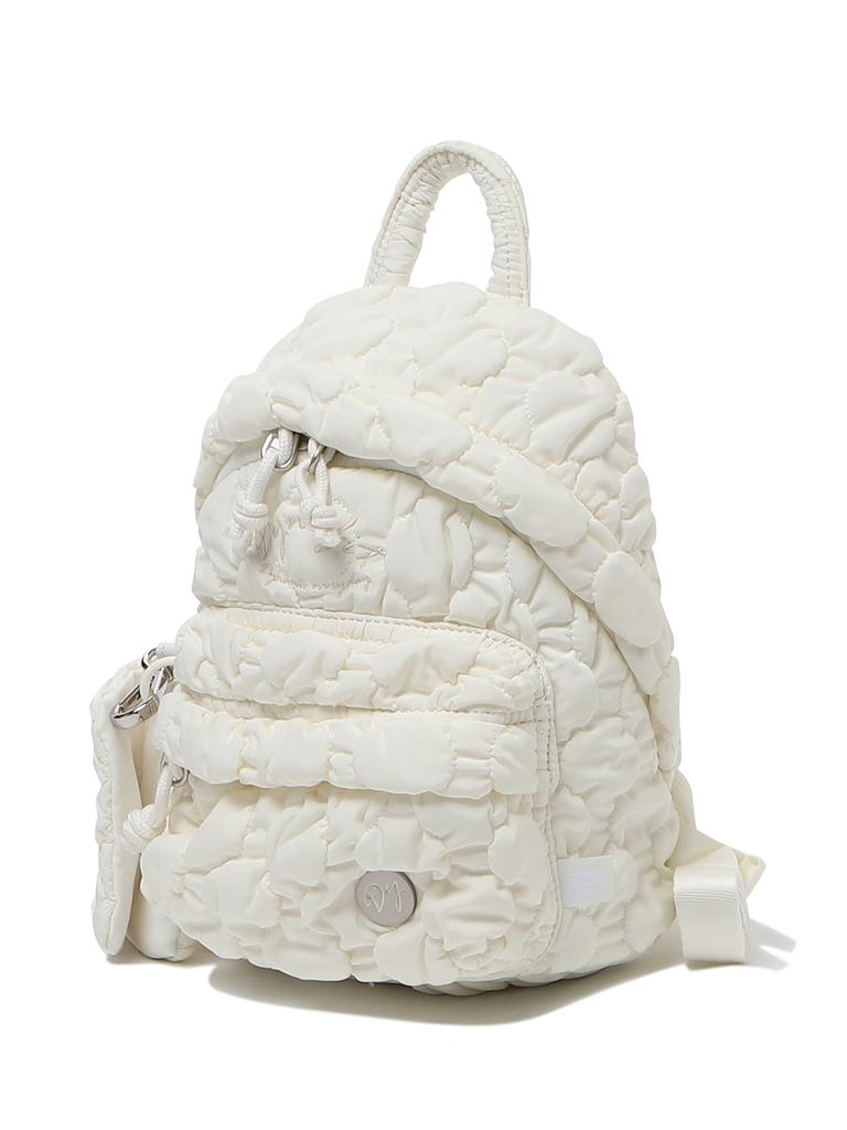 Dynafit Shirred Quilted Mini Backpack_Cream