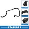 Radiator Hose No.17128602600 Engine Expansion Tank Overflow Pipe for BMW 530e 2018-2020 530i xDrive 2.0L 2017-2019 Rubber Black