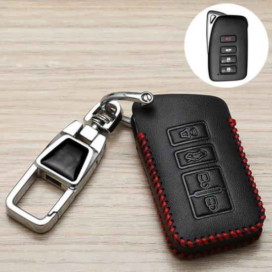 1PC Leather Key Fob Case Cover Shell for Lexus RX LX570 ES IS200 GS NX300h