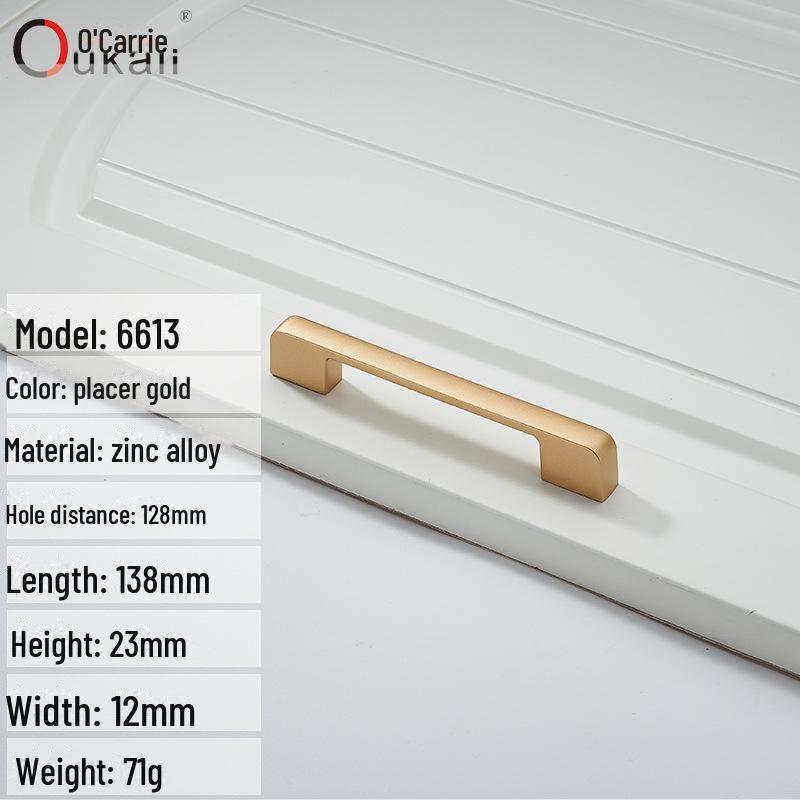 Okali Nordic Gold Handle for Cabinets and Wardrobes