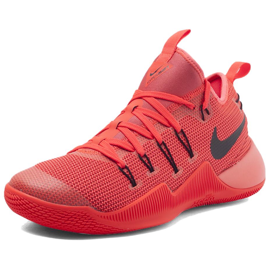 Nike Hypershift Fabric Slip Resistant Abrasion Resistant Low Top Basketball Shoes Men's Red 844392-607
