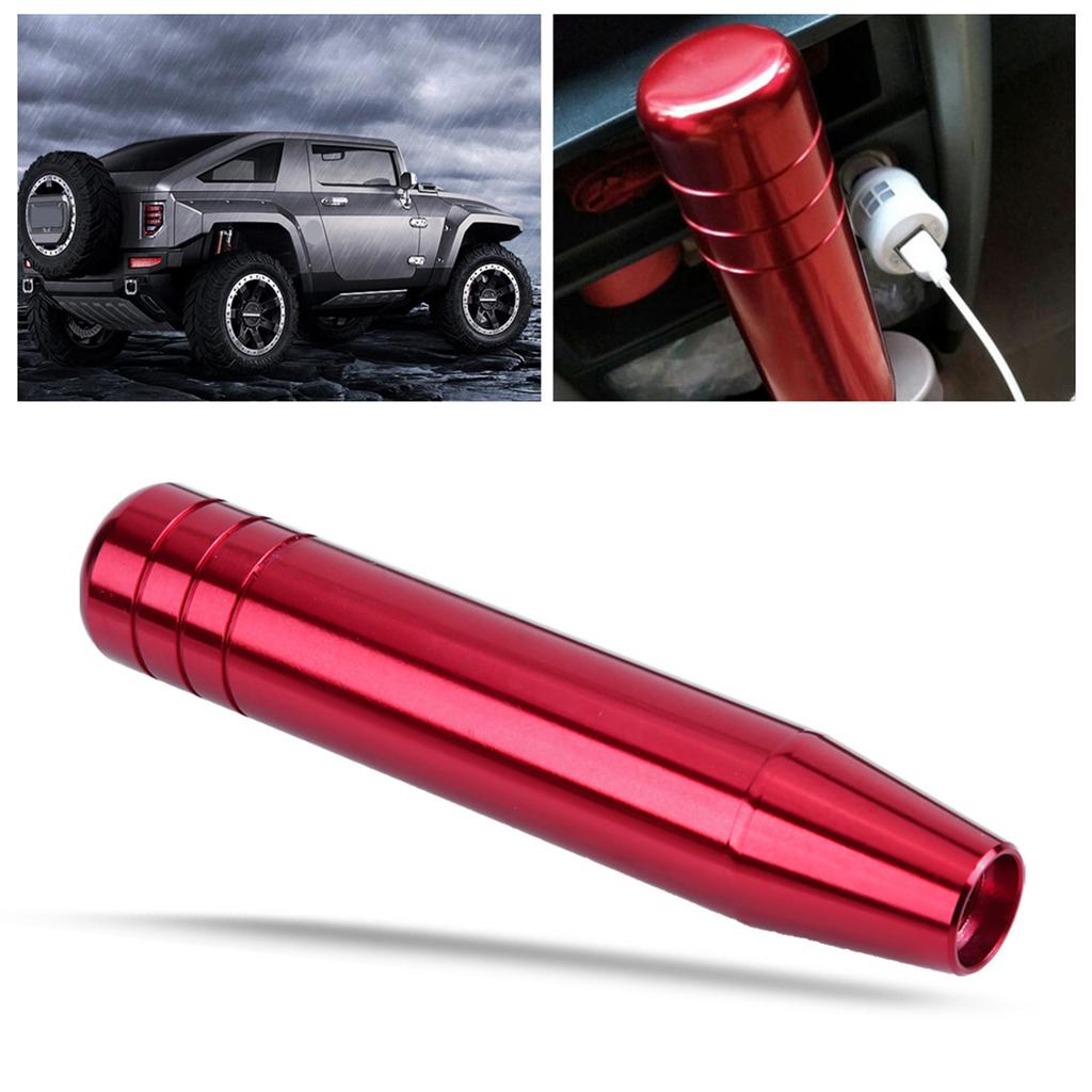   Aluminum Alloy Car Manual Gear   Knob Handle    Lev  18cm Black