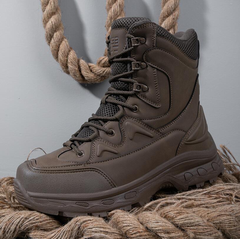 Winter Snow Boots Man Sneakers Trekking Shoes Work Casual Shoes Non-slip Rubber Boots Hiking Shoes Big Size39-46