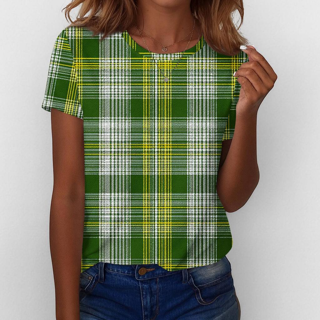 Women's T Shirt Tee Print Short Sleeve Daily Weekend Fashion Basic Regular Top  St. Patrick's Day