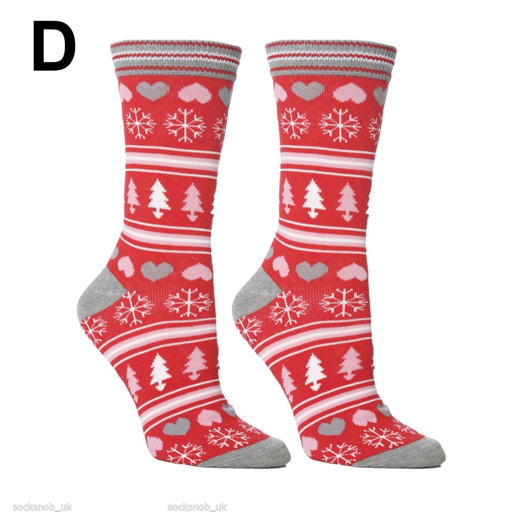 Unisex Cotton Knit Novelty Man Woman Lady Santa Claus Santa Stockings Christmas Socks