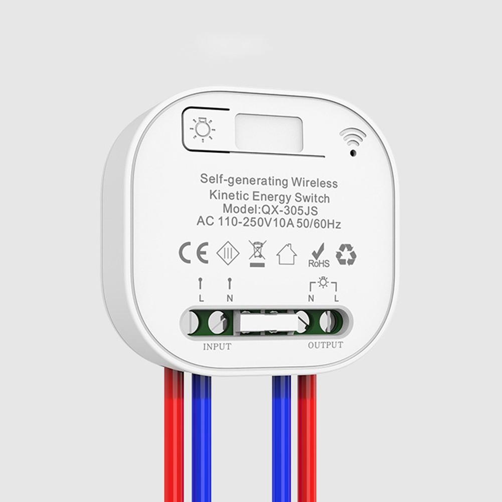 

Battery-Free Light Switch IP44 Waterproof Remote Control Self-Powered A