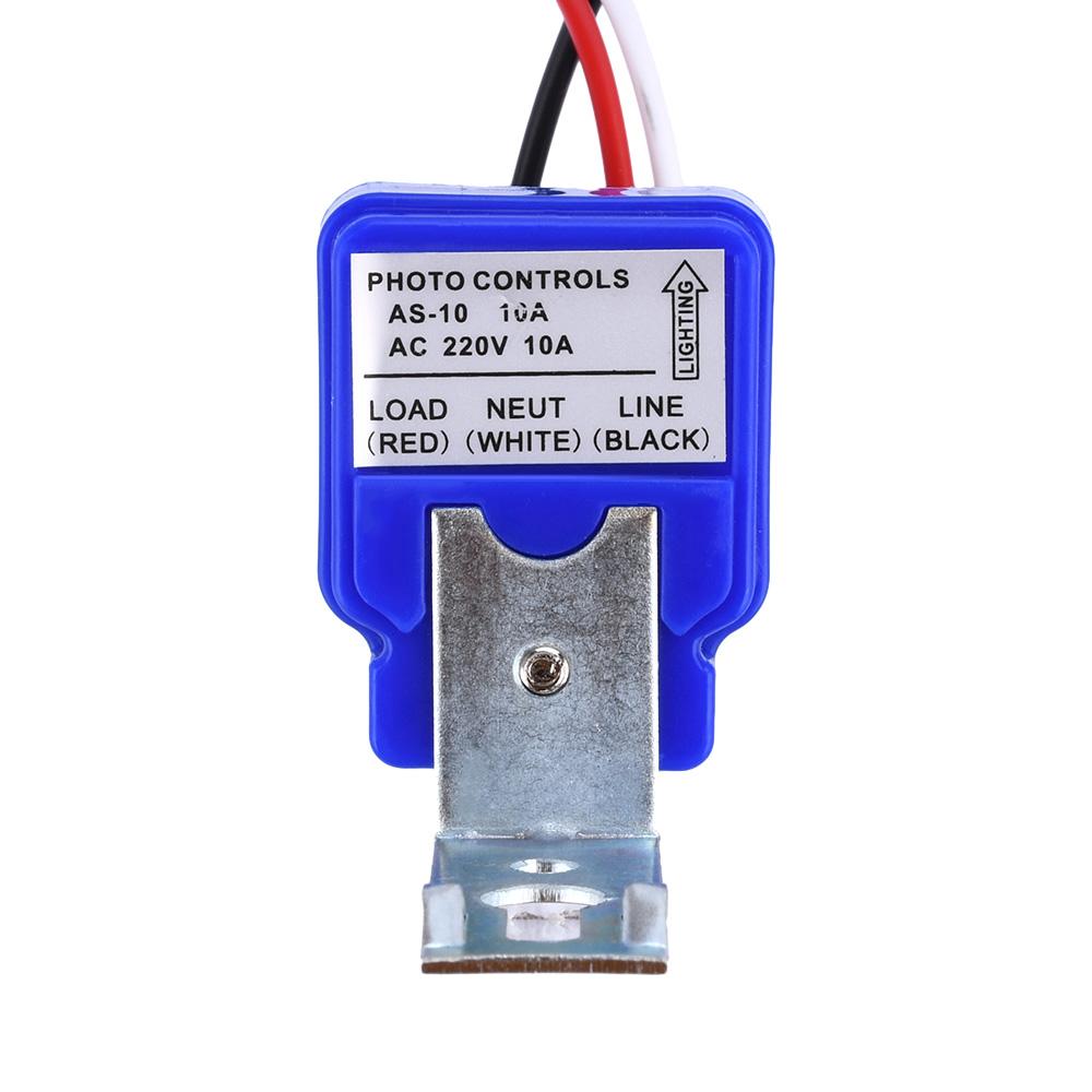 Photoswitch Sensor Switchs Auto On Off Photocell Street Light Control DC AC 12V 24V 110V 220V 10A Automatic Sensor Switch