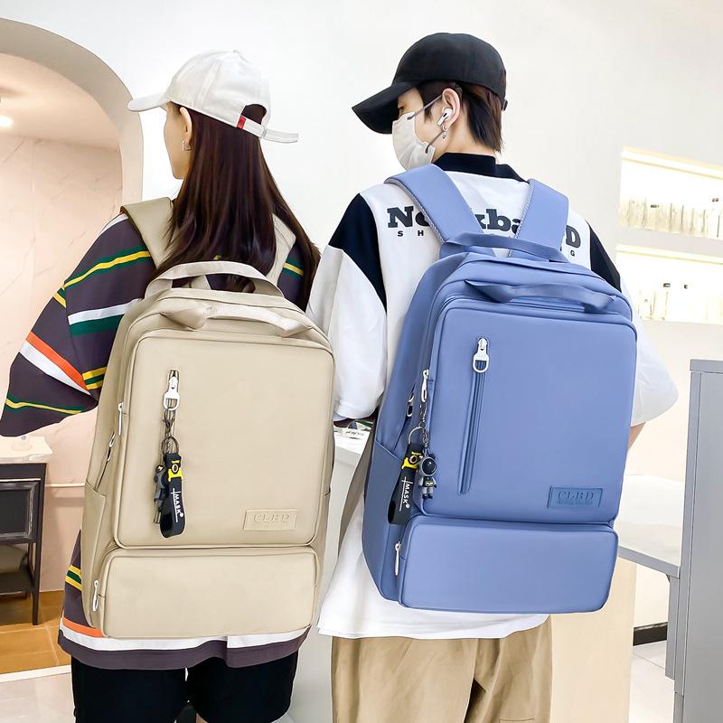 Schoolbag Fashion Junior High School School Bag 1011 New Street Trend Simple Leisure Travel Backpack Trend Large Capacity School Bag