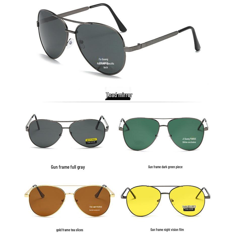 X3028 Metal Frog Polarized Men's Sunglasses for Driving, Fishing, and Outdoor Activities