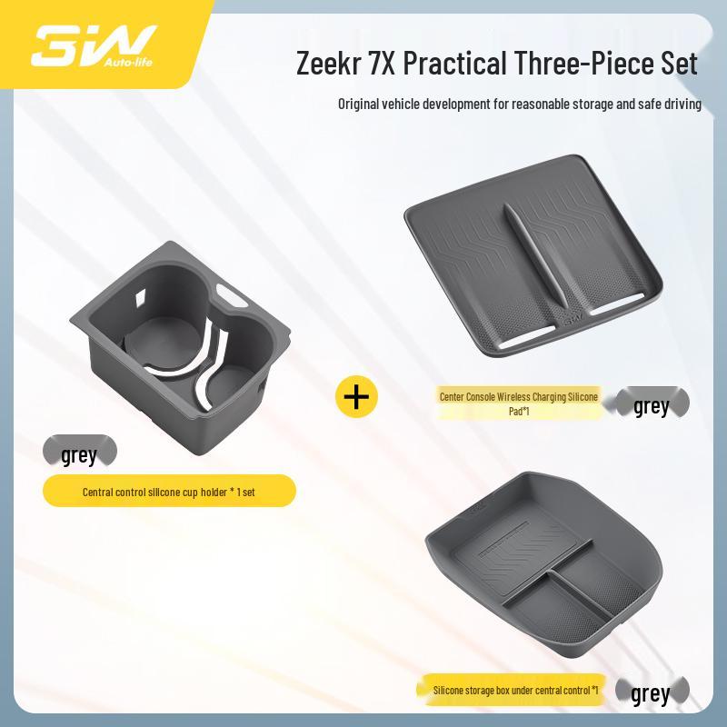 Zeekr 7X Mittelkonsolen-Silikon-Anti-Rutsch-Schutzmatte mit Wireless Charging-Kompatibilität