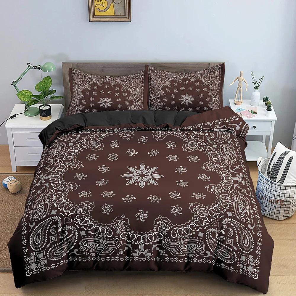 Floral Pattern Duvet Cover Ethnic Style Bedding Set For Bedroom 3D Printed Comforter Quilt Covers US/EU/AU Single Double 2/3PCS