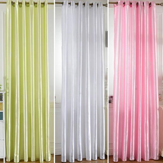 100x250cm Punching Solid Color Soft Window Blackout Curtain Bedroom Draperies