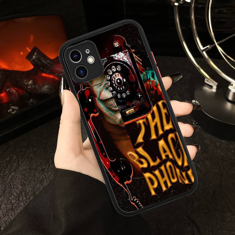 Horror Movie The B-Black P-Phone Phone Cases For IPhone 16 15 14 Plus 13 12 11 Pro Max Matte Oft Bumper Phone Cover