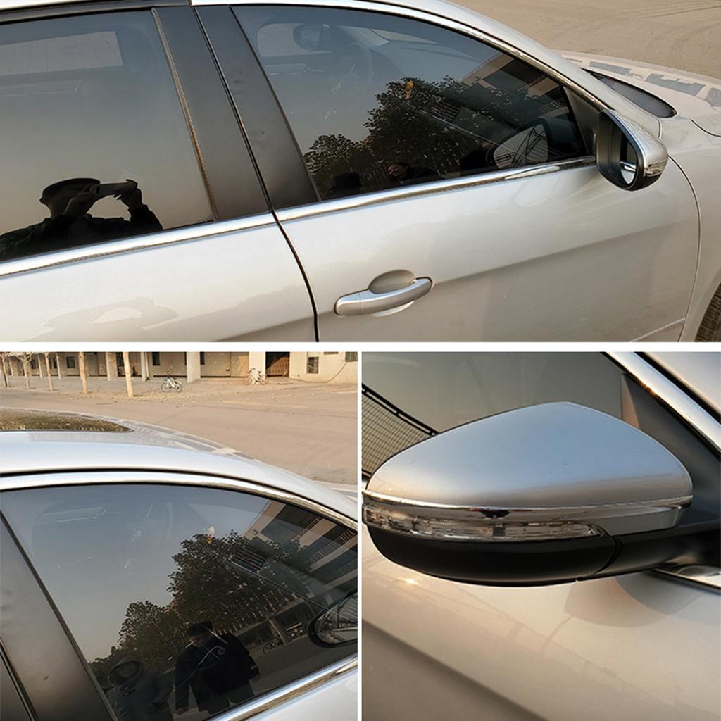 Car Chrome Moulding Trim Strip Bumper Protector Trim Tape For Window Bumper Grille Door Chrome Strip Car Decorative