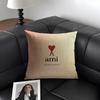 Fashion Luxury AAmi Brand Cushion Cover Natural Linen Organic Fabric DoubleSided Printing Sofa Home Decor Gift Pillow Case