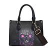 Lässige Trendige Pu Damen Handtasche Fierce Totenkopf Aufdruck Großes Fassungsvermögen Abnehmbarer Schultergurt Umhängetasche Für Festivals Party