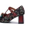 Spring and summer new products women's hand-polished retro Mary Jane three-dimensional bow high-heeled shoes