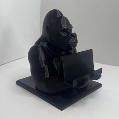 Phone Stand Funny Gorilla-Shaped Stand Creative Decorations Pen Holder Multi-functional 3D Printed Desktop Accessory Desk