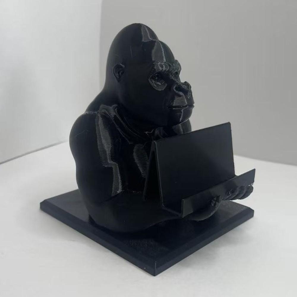 Creative Gorilla-Shaped Stand 3D Printed Desktop Accessory Fashion Business Card Holder Desk