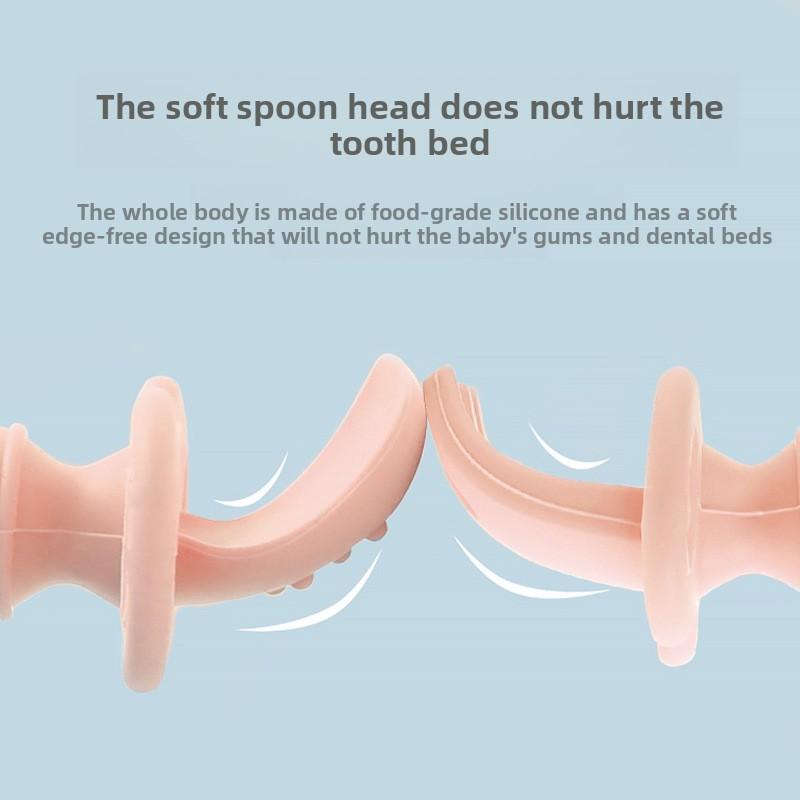 Baby Short-handled Teething Spoon for Learning To Eat