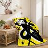 F-Felixs The Cat Throw Lightweight 240G Flannel Blanket Soft Skin-Friendly For Summer Cooling