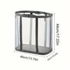 Extra Large Foldable Clothes Hamper Space Saving Foldable Nylon Laundry Basket with Reinforced Carry Handle