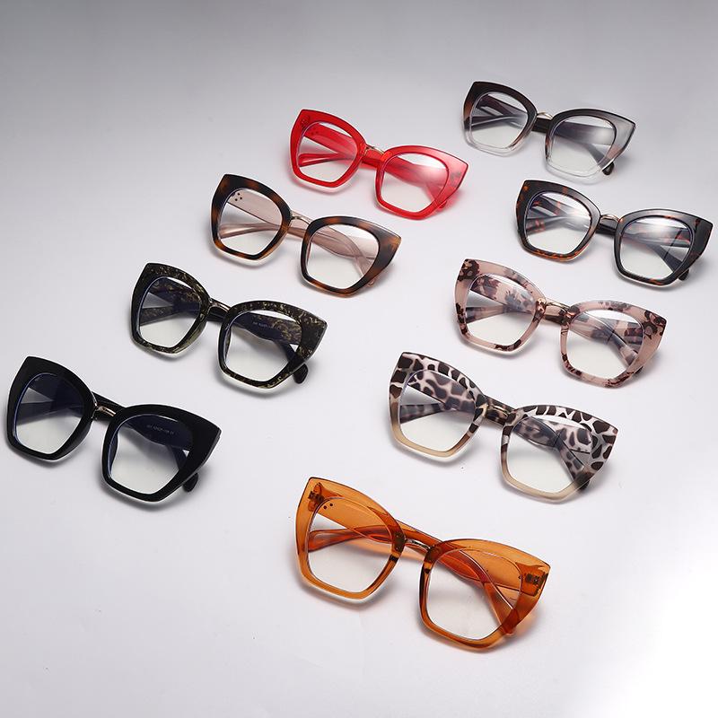 Glasses Female Blue Light 0 Cat's Blocking Eye Feline Graduate Diopter Ladies Myopia -6.0 To Stylish Optical Oversized Eyewear Vision Prescription