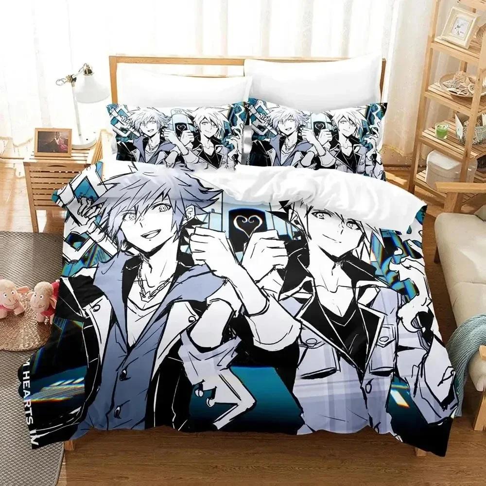 

The World Ends with You Neku Sakuraba Printed Bed Set Duvet Cover Pillowcase Bedding Set Linen Sheet Quilt Full Queen King Size 70x133cm 2pcs