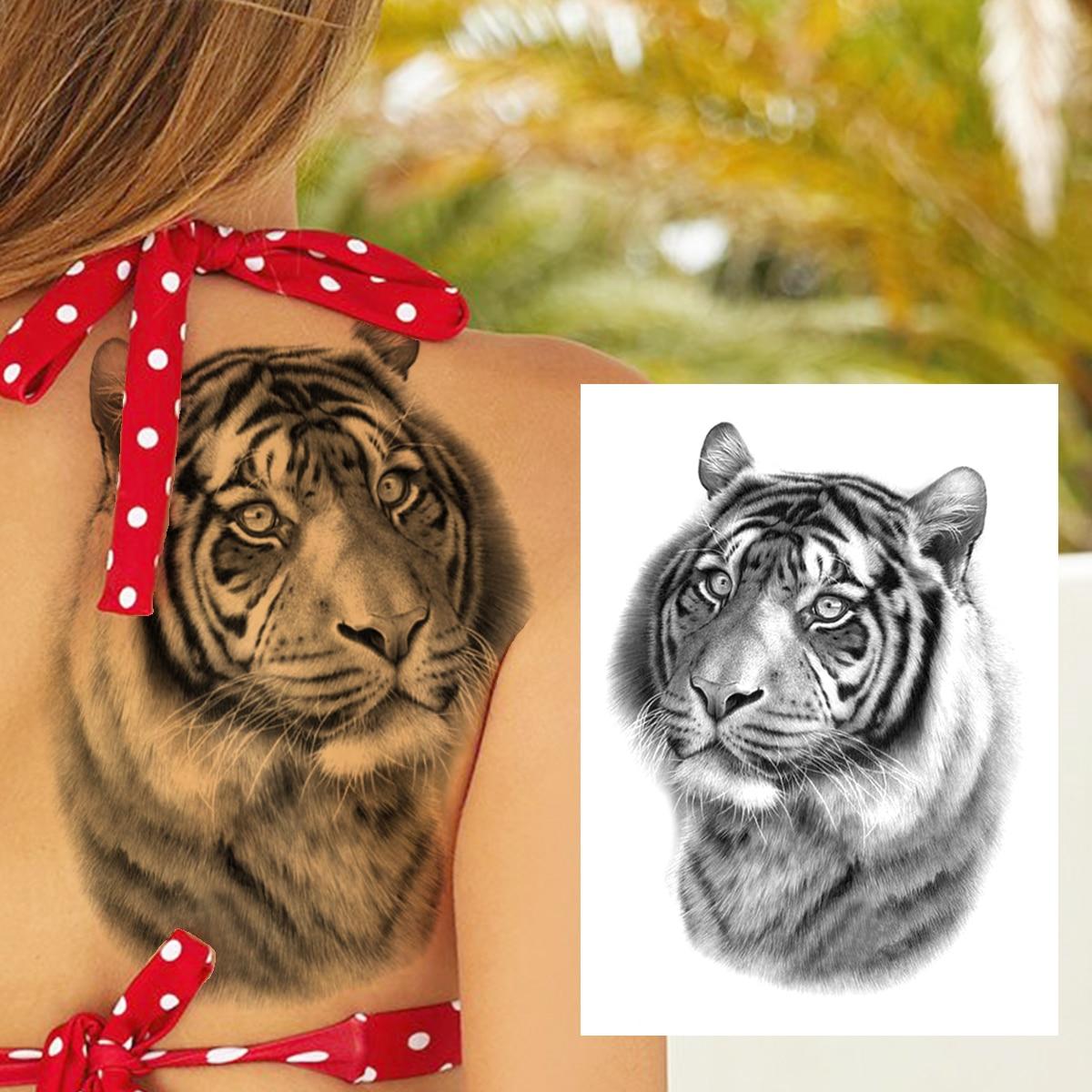 

Временная татуировка с цветком сливы для женщин и девочек, акварельный дракон, лиса, татуировки, наклейка, поддельная бабочка, олень, боди-арт, рисунок, татуировки